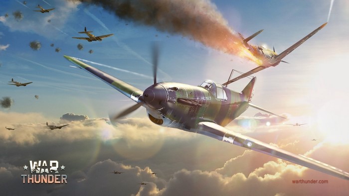 War Thunder Vintage Military Air Battle Scene