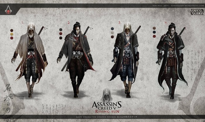 Assassin's Creed V Rising Sun character concept art