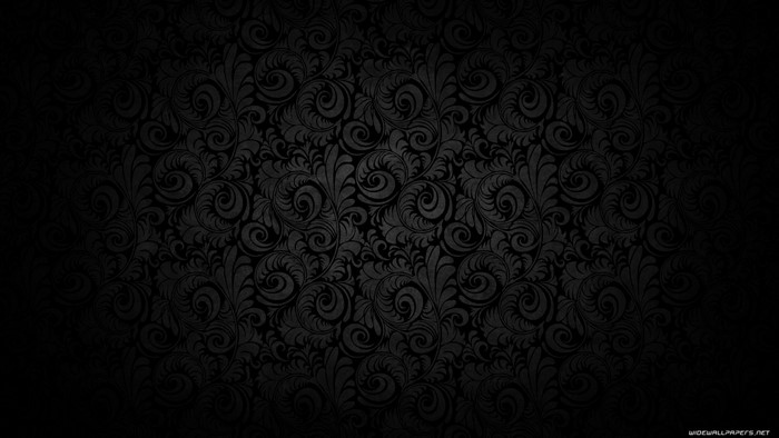 Elegant Black Monochrome Ornate Pattern