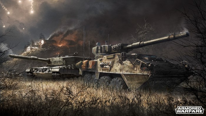 Leopard 2 and Stryker MGS in Armored Warfare