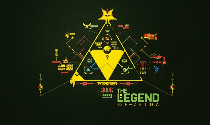 The Legend of Zelda schematic illustration