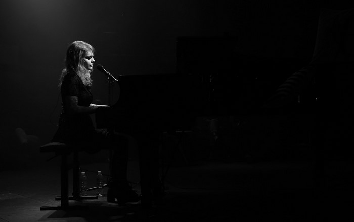 Coeur De Pirate performing on stage