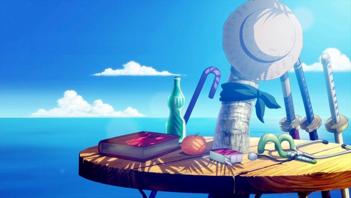 Straw Hat Pirates' Items on a Table
