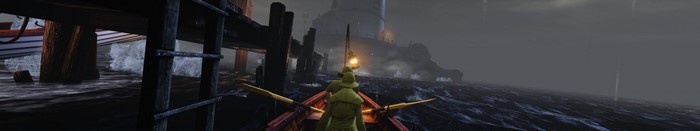 BioShock Infinite screenshot of a boat on stormy seas