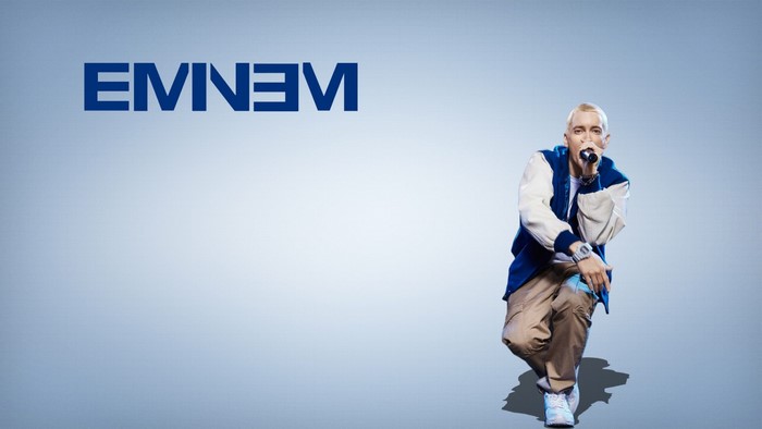 Eminem performing on stage