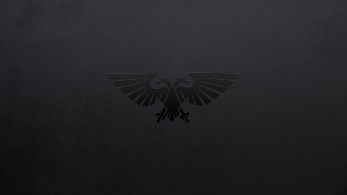 Black eagle emblem on a dark textured background