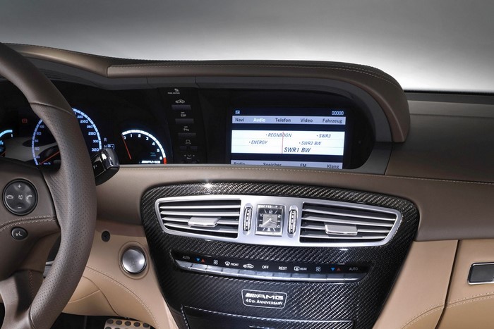 Mercedes-Benz AMG dashboard with infotainment screen