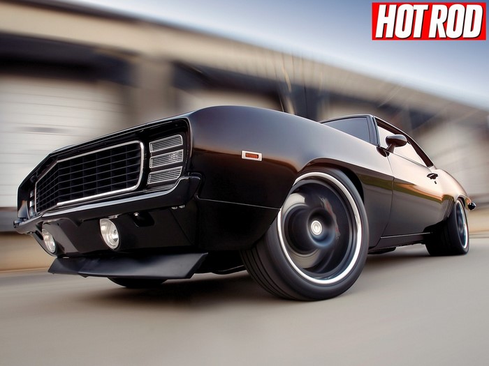 Black 1969 Chevrolet Camaro Hot Rod