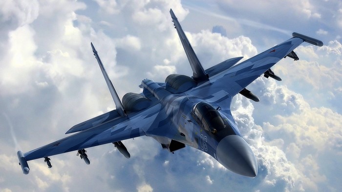 Sukhoi Su-27 Fighter Jet in Flight