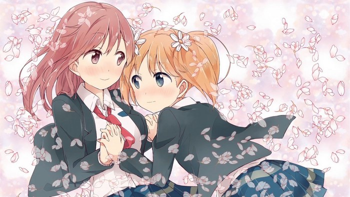 Sonoda Yuu and Takayama Haruka from Sakura Trick