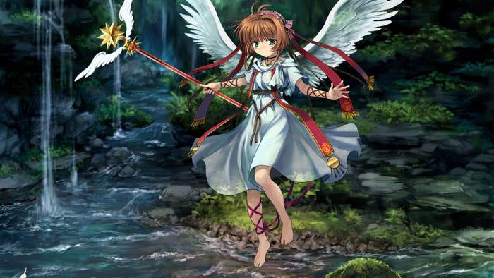 Kinomoto Sakura from Cardcaptor Sakura as a fairy