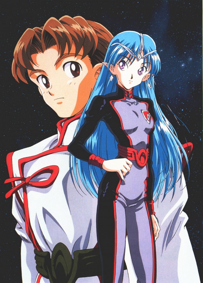 Jinto and Lafiel from Crest of the Stars