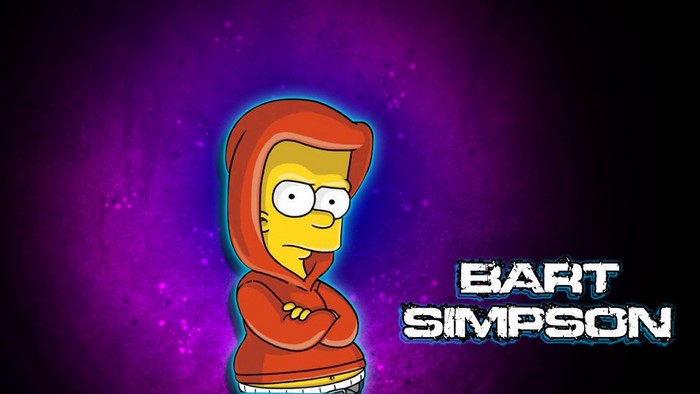 Bart Simpson in Hoodie Illustration