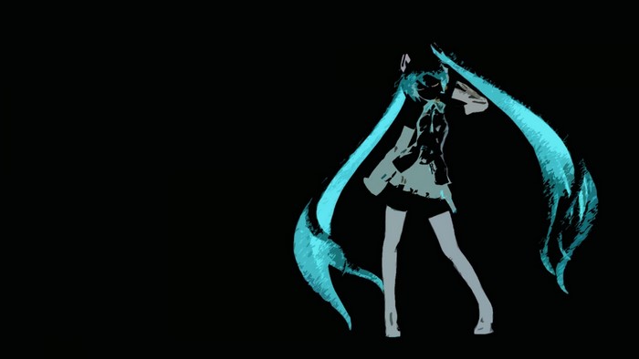 Hatsune Miku from Vocaloid illustration