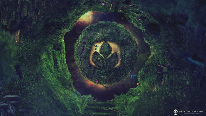 Desktopography nature logo digital art