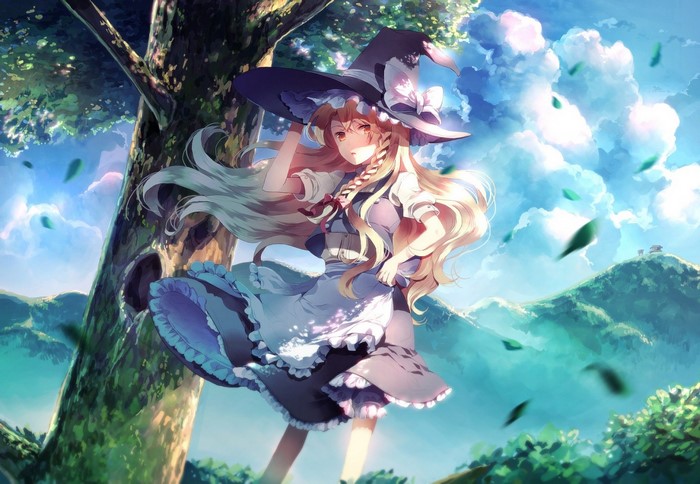 Kirisame Marisa in Enchanting Forest Light
