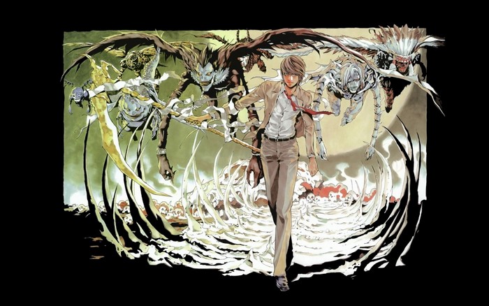 Light Yagami and Shinigami from Death Note