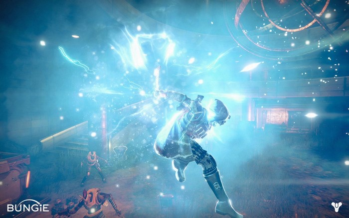 Destiny video game screenshot with Bungie logo
