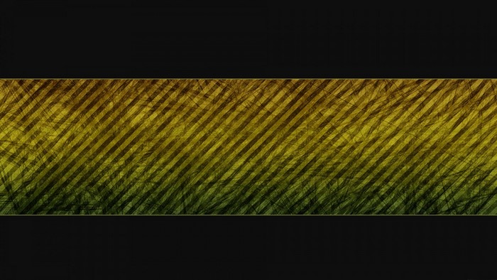 Abstract yellow and green striped texture with black background