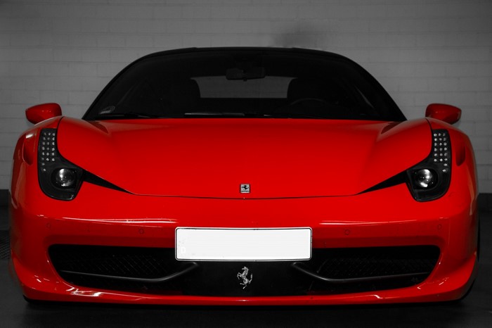 Red Ferrari 458 Italia Sports Car