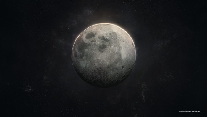 The Moon in Outer Space