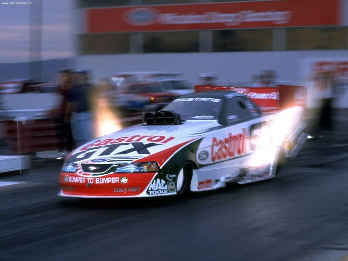 Castrol GTX Mustang Funny Car Drag Racing