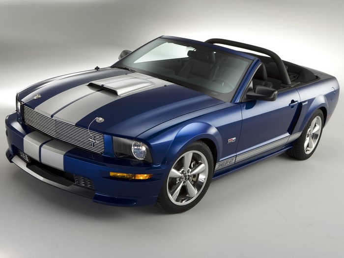 Blue Ford Shelby GT Convertible