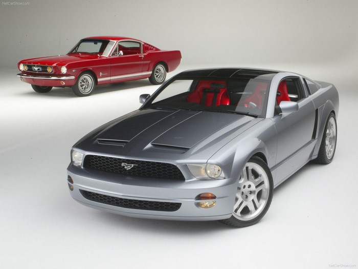 Ford Mustang GT Concept and Classic Ford Mustang