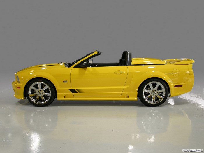 Yellow Ford Shelby Mustang Convertible