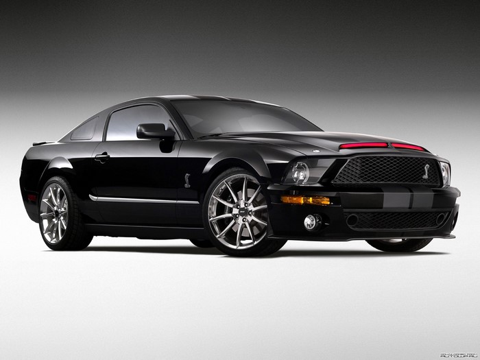 Black Ford Shelby Mustang GT500 Knight Rider car