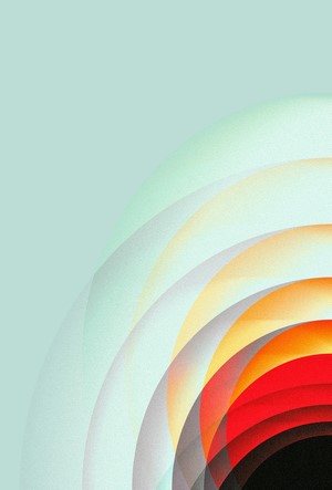 Abstract colorful pattern of overlapping circles