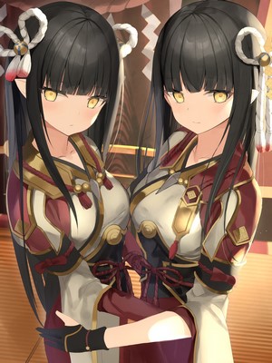Hinoa and Minoto from Monster Hunter Rise