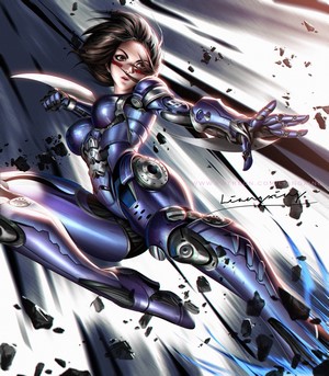 Alita from Alita: Battle Angel in combat