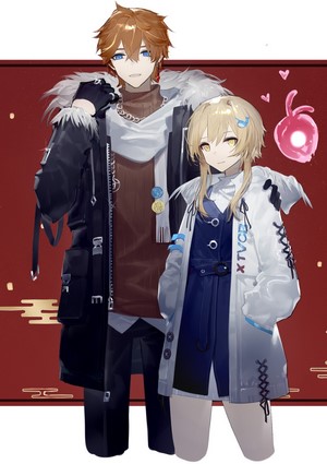 Tartaglia and Lumine from Genshin Impact