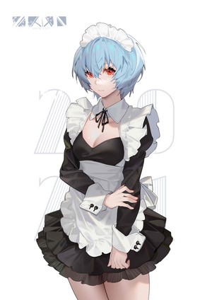 Rei Ayanami in Maid Outfit from Neon Genesis Evangelion