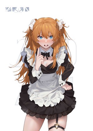 Asuka Langley Soryu from Neon Genesis Evangelion in Maid Outfit