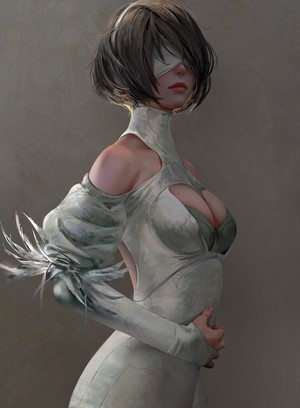 2B from Nier: Automata fan art