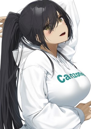 Anime girl with black ponytail from The Idolmaster: Shiny Colors