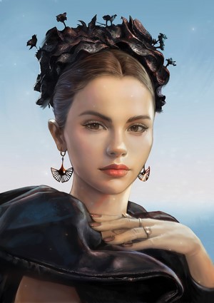 Selena Gomez Digital Portrait Artwork