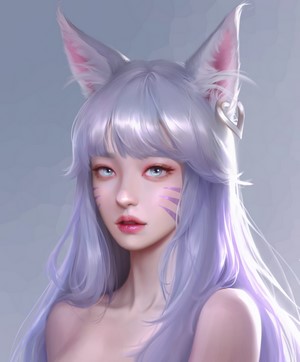 KDA Ahri Digital Art Portrait