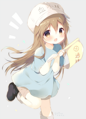 Platelet-chan from Hataraku Saibou with Blue Dress
