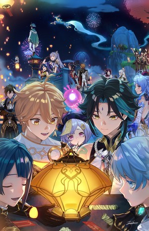 Genshin Impact Characters Lantern Celebration