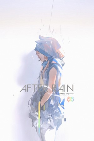 Anime girl with "AFTER RAIN" text