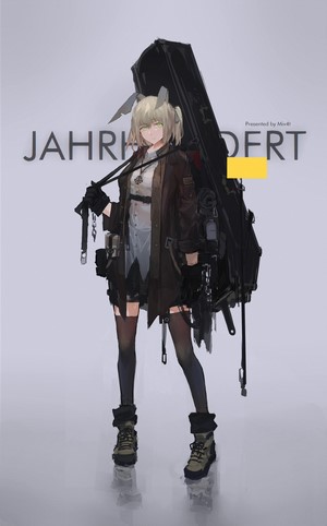 Anime girl with animal ears and cello case