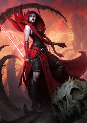 Asajj Ventress from Star Wars by Darren Tan