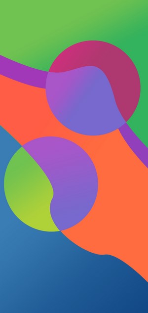 Abstract colorful shapes with gradients