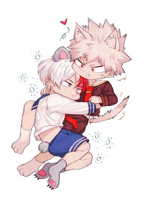 Anime boys with animal ears and tails