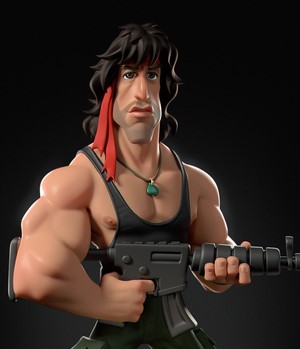 Rambo character by Gabriel Soares