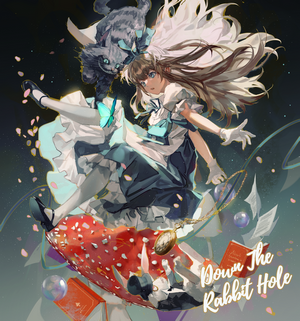 Alice in Wonderland with Cheshire Cat