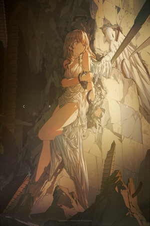 Miv4t anime girl with wings